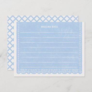 Paper Cut Banner Stationery - Sky Invitations