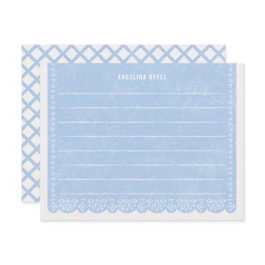 Paper Cut Banner Stationery - Sky Invitations