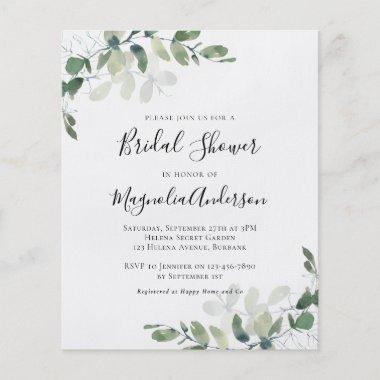 PAPER Eucalyptus Bridal Shower Invitations