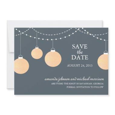 Paper Lantern Wedding Save the Date