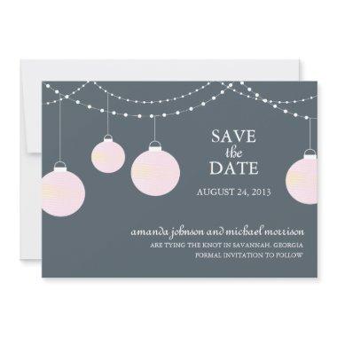 Paper Lantern Wedding Save the Date
