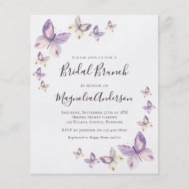 PAPER Pink Butterfly Bridal Brunch Invitations