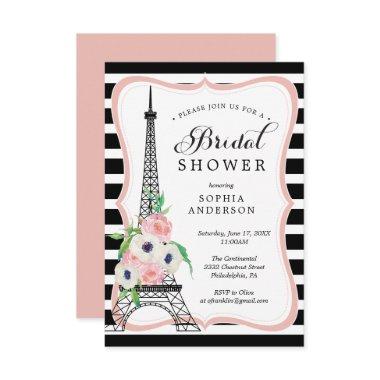 Paris Bridal Shower Invitation Invitations Eiffel Tower