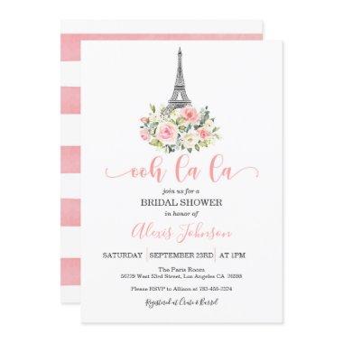 Paris Bridal Shower Invitations - Ooh La La