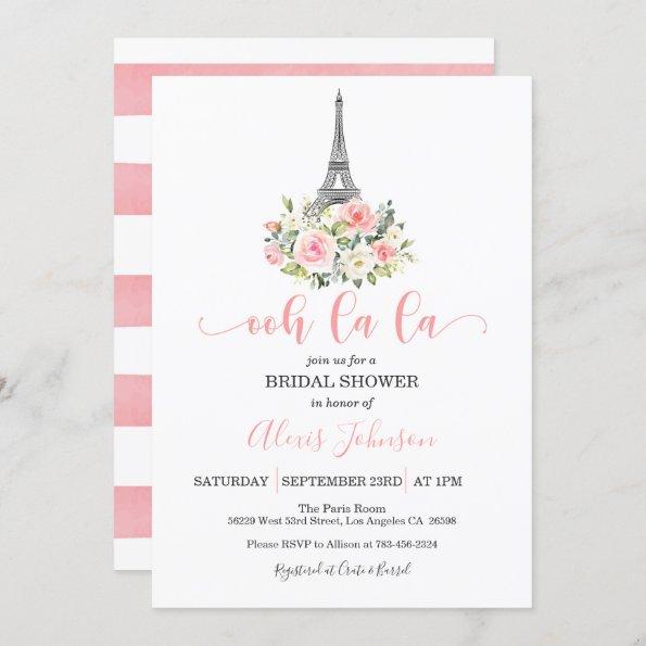 Paris Bridal Shower Invitations - Ooh La La
