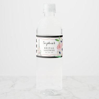 Paris Bridal Shower Water Bottle Labels