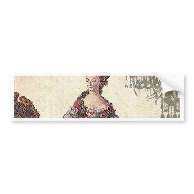 Paris Chandelier french queen Marie Antoinette Bumper Sticker