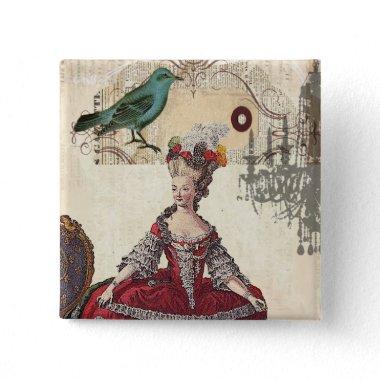 Paris Chandelier french queen Marie Antoinette Pinback Button