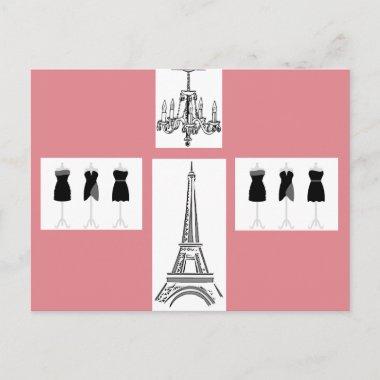Paris City of Light Eiffel Tower French PostInvitations