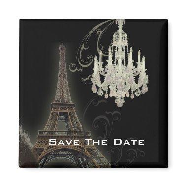 Paris Eiffel Tower Chandelier vintage wedding Magnet