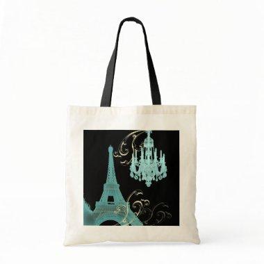 Paris Eiffel Tower Chandelier vintage wedding Tote Bag