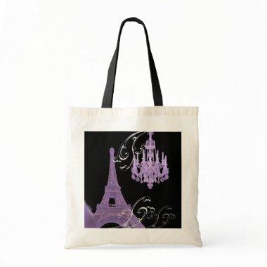 Paris Eiffel Tower Chandelier vintage wedding Tote Bag