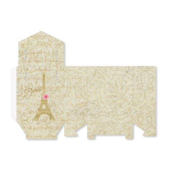 Paris Eiffel Tower Gold & Pink Elegant Favor Favor Box
