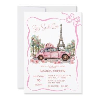 Paris Eiffel Tower Pink Coquette