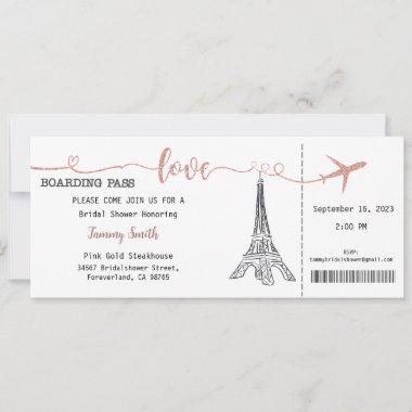 Paris Invitations, Paris Bridal Shower Invitations