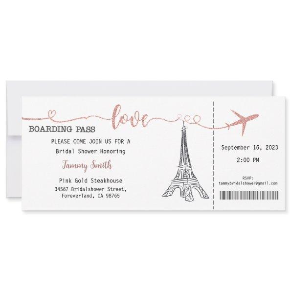 Paris Invitations, Paris Bridal Shower Invitations