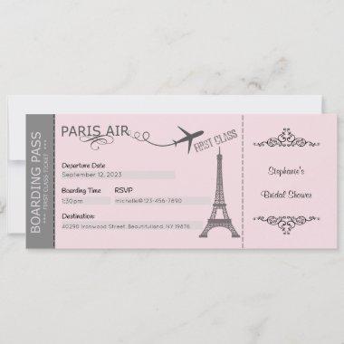 Paris Invitations, Paris Theme Invitations, Custom Invitations