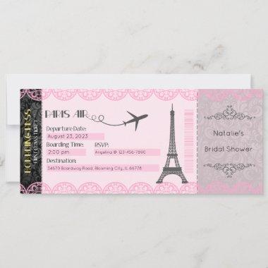 Paris Invitations, Paris Theme Invite