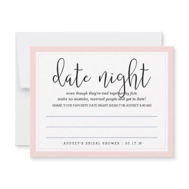 Paris Romance Bridal Shower Date Night Invitations