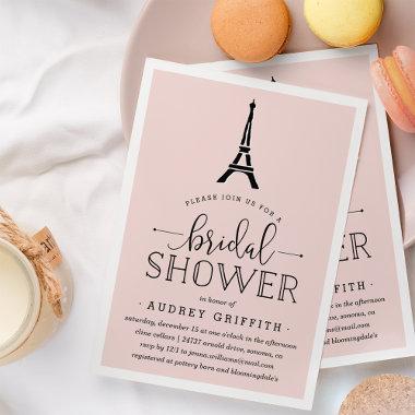 Paris Romance Bridal Shower Invitations