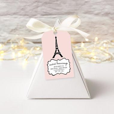 Paris Romance Bridal Shower Thank You Gift Tags