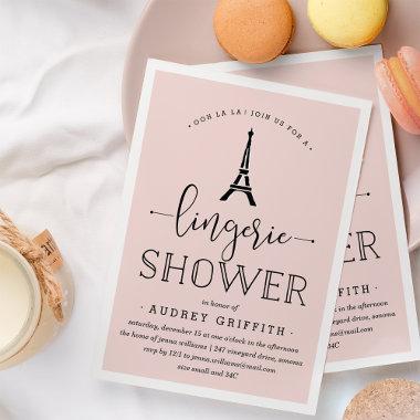 Paris Romance Lingerie Shower Invitations