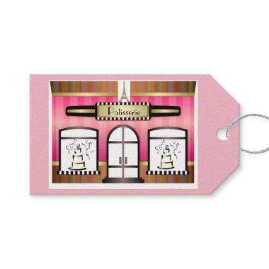Paris Theme Pink French Patisserie Gift Tag