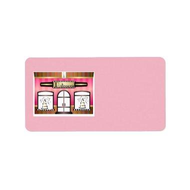 Paris Theme Pink French Patisserie Label