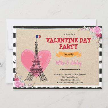 Paris valentine galentine's day Invitations