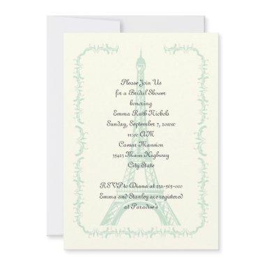 Paris wedding mint Eiffel Tower