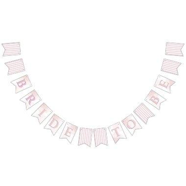 Parisian Pink Stripe  Bunting Flags