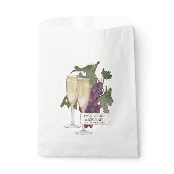 Party Favors Wine Tasting Vineyard Winery Wedding Favor Bag