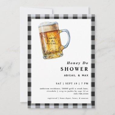 Party in the House Honey Do Couples Wedding Shower Invitations