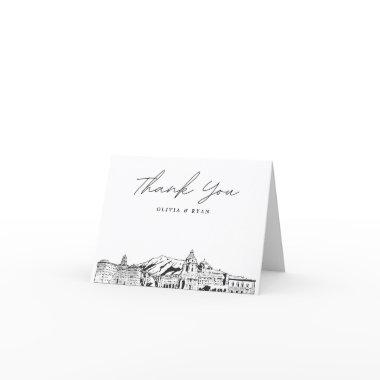 Pasadena Skyline Blank Thank You