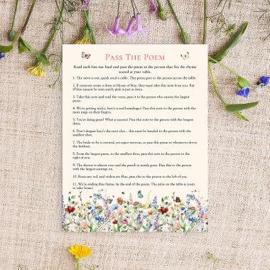 Pass the Poem | Bohemian Wildflower & Butterflies