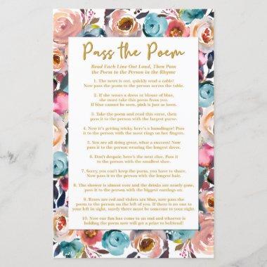Pass the Poem Shower Game, Bridal Shower Games