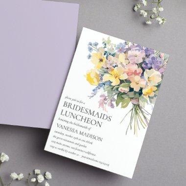 Pastel Bloom Bouquet Bridesmaids Luncheon Wedding