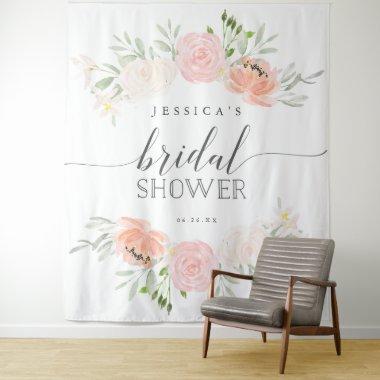 Pastel Blush Bridal Shower Backdrop Photo Booth