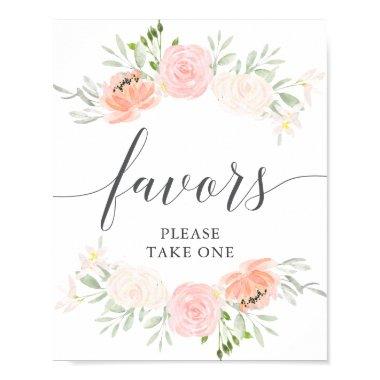 Pastel Blush  Favors Sign