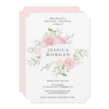 Pastel Blush Bridal Shower Invitations