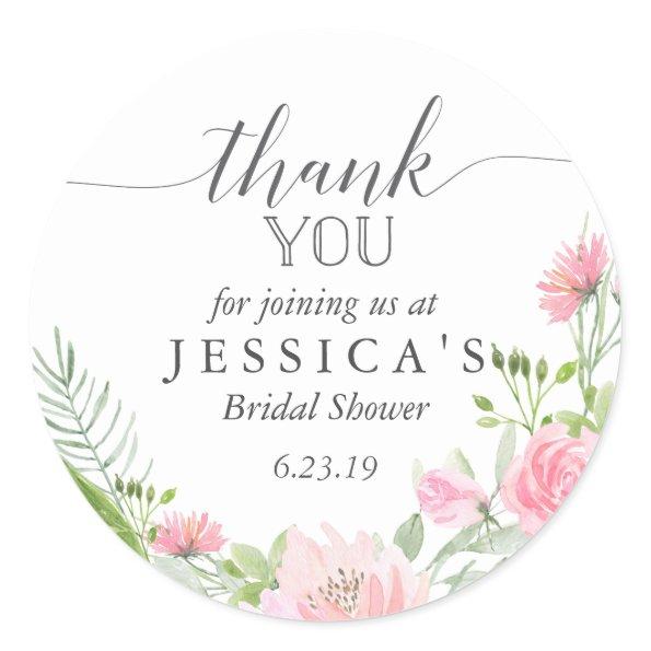 Pastel Blush Favor Sticker