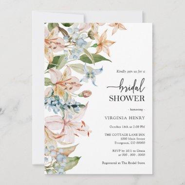 Pastel Floral Bridal Shower Invitations