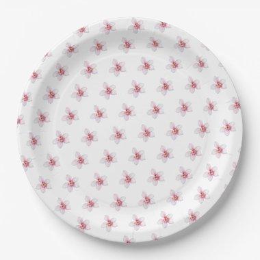 Pastel Floral Pattern Party Paper Plates