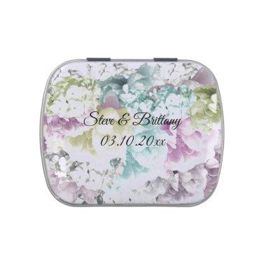 Pastel Floral Save the Date Candy Tin
