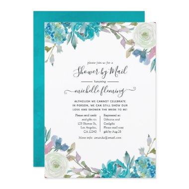 Pastel Floral Virtual Bridal Shower by Mail Invitations