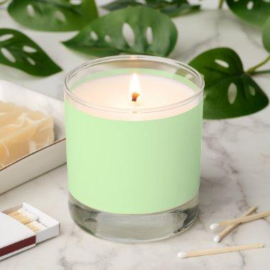Pastel Green Tea Leaf Solid Color Scented Candle