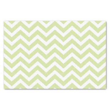 Pastel Green & White Chevron Wedding Birthday Tissue Paper