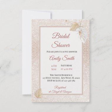 Pastel Grey Silk Bridal Shower Invintation RSVP Card