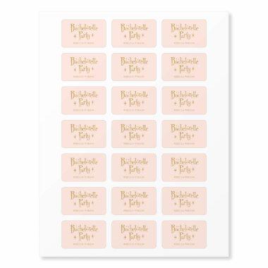 Pastel Peachy handwritting Bachelorette Party Matchboxes