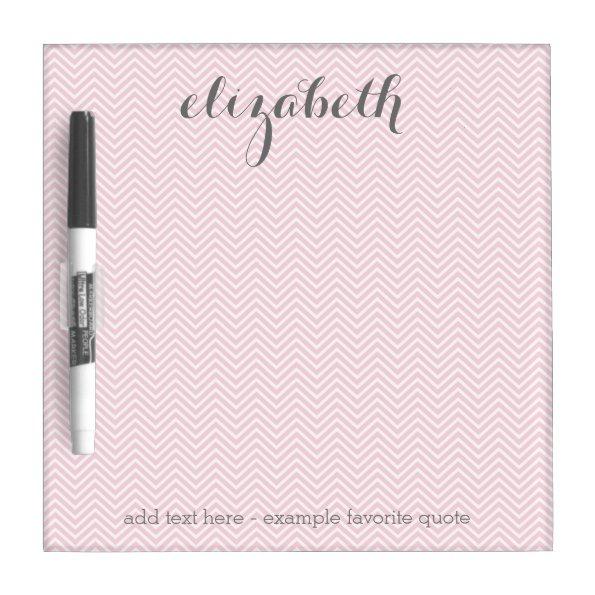 Pastel Pink and Gray Stationery Suite for Women Dry Erase Board